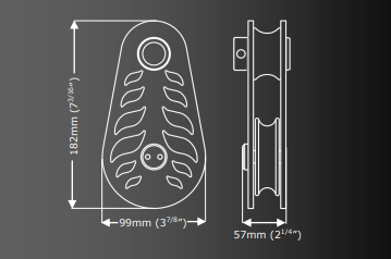 ISC Flame Rigging Pulley for 16mm Rope