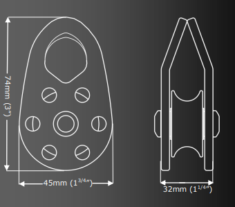 ISC RP012 Small Single Pulley