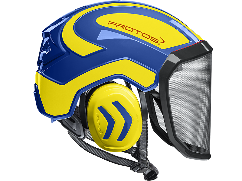 Protos Integral Arborist Helmet BlueNeon Yellow