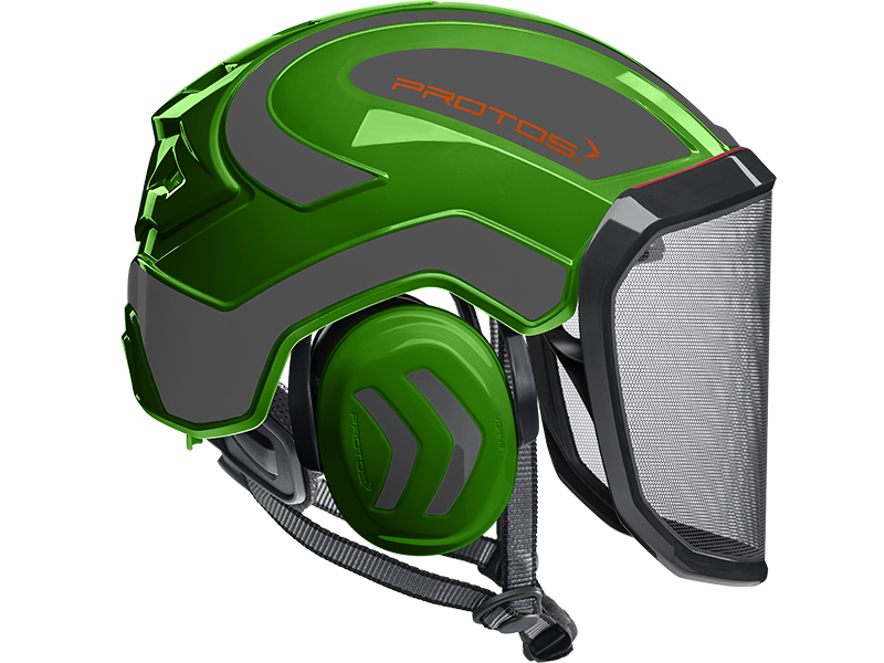 Protos Integral Arborist Helmet Green Grey