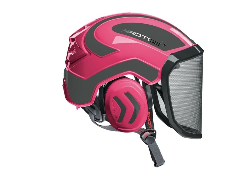 Protos Integral Arborist Helmet Pink Grey