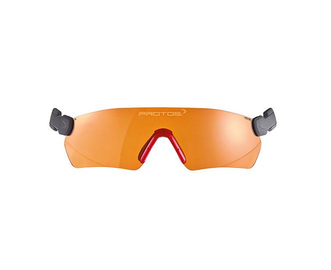 Protos Integral Integrated Safety Glasses - Amber Tint