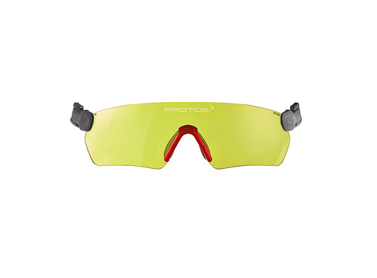 Protos Integral Integrated Safety Glasses - Yellow Tint