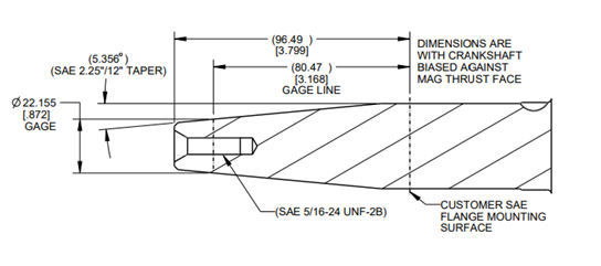 Vanguard 18HP V-Twin Horizontal Tapered Shaft Engine