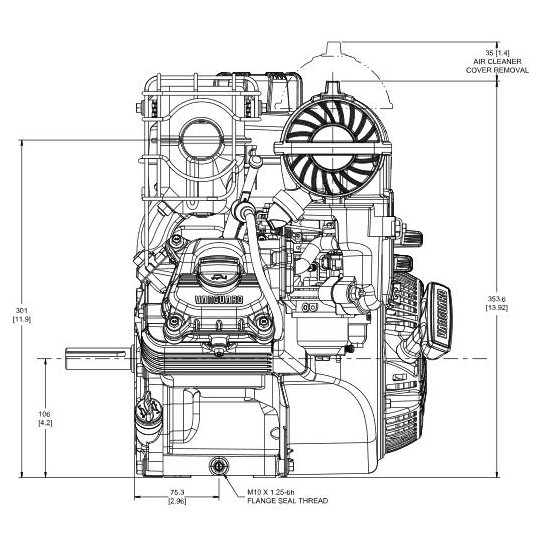 Vanguard 65hp Single Cylinder Petrol Engine